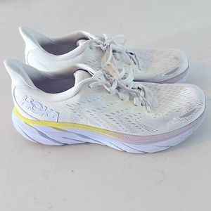 Hoka Women's Clifton 8 Blanc De Blanc/Bright White